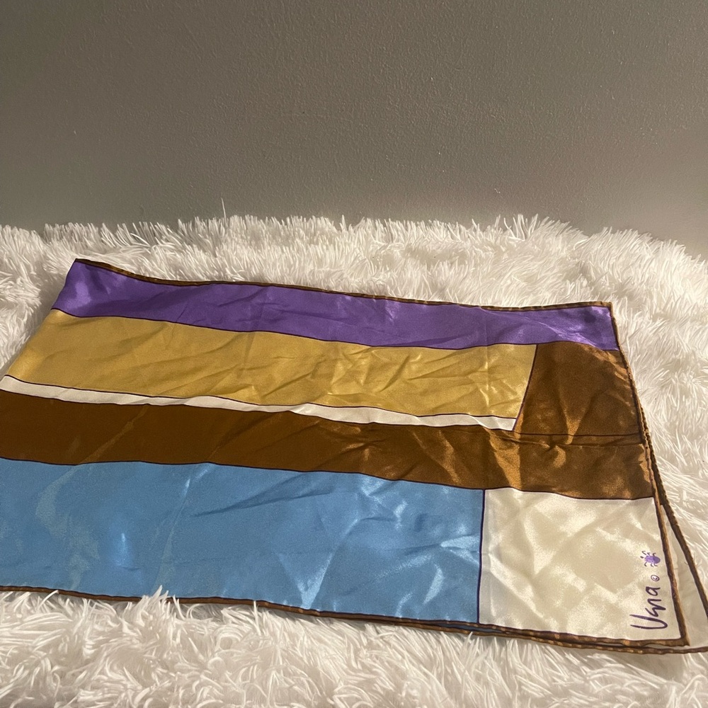 USNA Vera Ladybug Colorful Striped Scarf